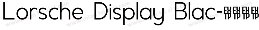 Lorsche Display Blac字体转换